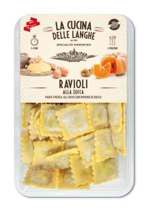 Ravioli di gamberi e zucchine