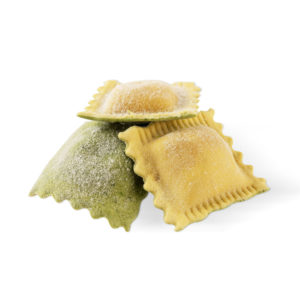 Meat and vegetable ravioli