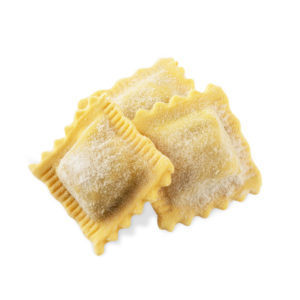 Ravioli with basil