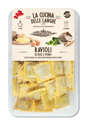 Ravioli di riso e porri